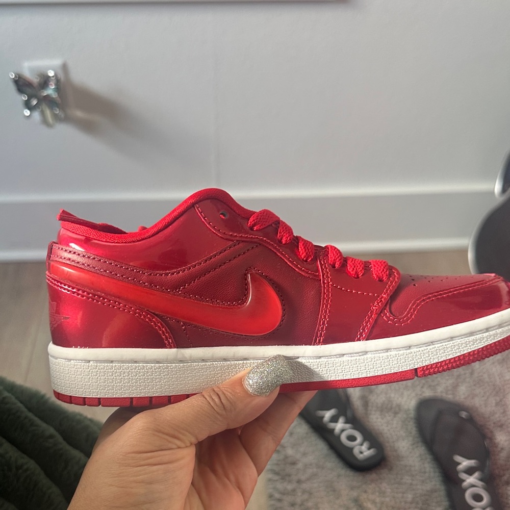 Nike Women Shiny Red Sneakers